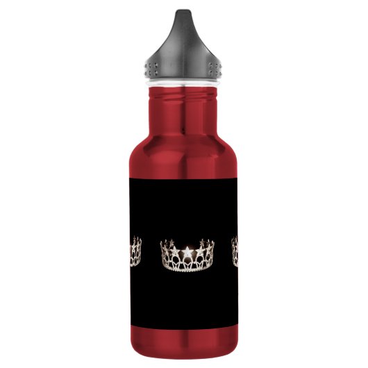 Miss USA Silver Crown Pexagon Water Bottle Waterfles (Links)