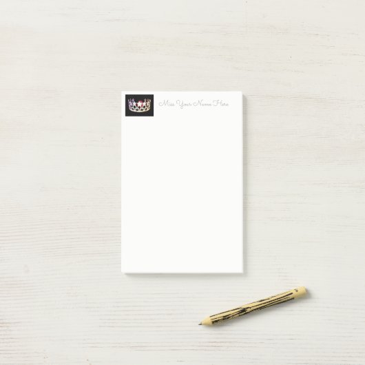 Miss USA Silver Crown Post-it-Notes Post-it® Notes (Op bureau)