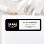 Miss USA Silver Crown retour adreslabels Etiket (Insitu)