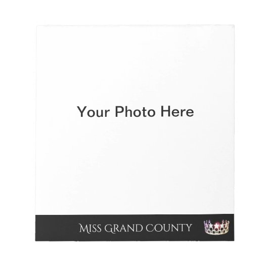 Miss USA State Silver Crown Autograaf Pad Notitieblok (Voorkant)
