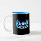Miss USA stijl Aqua Turquoise Crown Mok (Links)