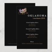 Miss USA stijl Black Shimmer Luncheon Programma Ka (Voorkant / Achterkant)