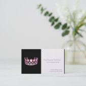 Miss USA stijl Crown Custom Visitekaartjes (Staand voorkant)