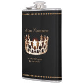 Miss USA stijl Crown Flask Custom Naam Heupfles (Links)