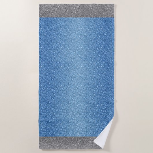 Miss USA stijl Glitter Beach Towel Strandlaken (Voorkant)