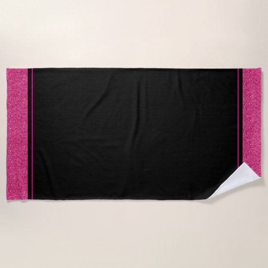 Miss USA stijl Glitter Pageant Beach Towel Strandlaken (Voorkant)