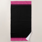 Miss USA stijl Glitter Pageant Beach Towel Strandlaken (Voorkant)