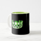 Miss USA stijl Green Pageant Crown Mok (Voorkant links)