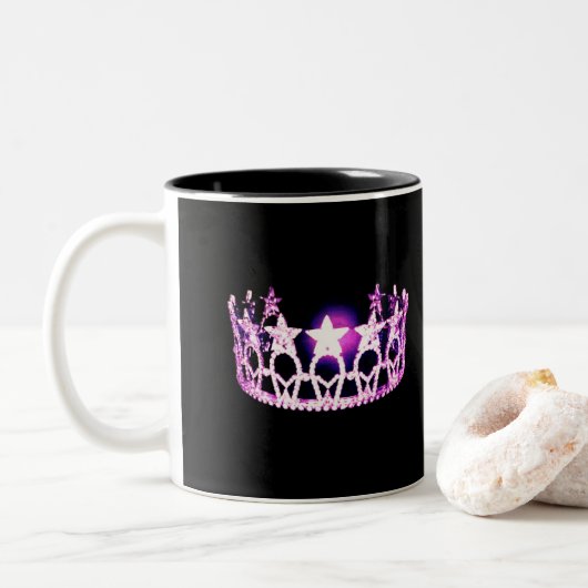 Miss USA stijl Orchid Crown Mok (Met donut)