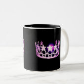 Miss USA stijl Orchid Crown Mok (Voorkant rechts)