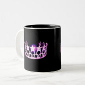 Miss USA stijl Orchid Crown Mok (Voorkant links)