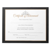Miss USA stijl Pageant Certificates-Achievmmnt Notitieblok (Voorkant)