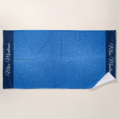 Miss USA stijl Pageant Glitter Glam Beach Towel Strandlaken (Voorkant)