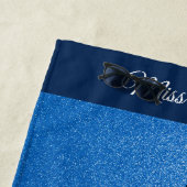 Miss USA stijl Pageant Glitter Glam Beach Towel Strandlaken (In situ)