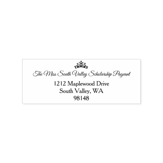Miss USA stijl Pageant Rubber Stamp Rubberstempel (Afrduk)