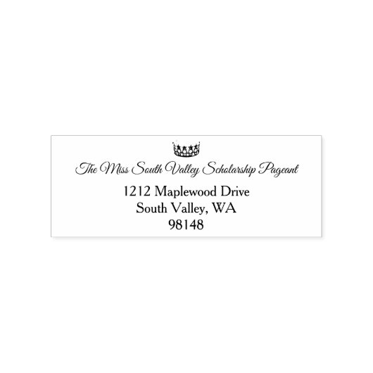 Miss USA stijl Pageant Rubber Stamp Rubberstempel (Afrduk)