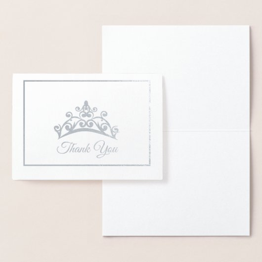 Miss USA-stijl Pageant Silver Foil Tiara-Kaart Folie Kaarten (Display)