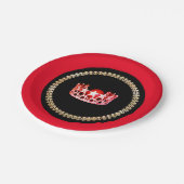 Miss USA stijl Red-Coral 7" Papieren Borden Bordje (Gekanteld)