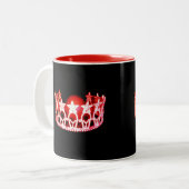 Miss USA stijl Red Crown Mok (Voorkant links)