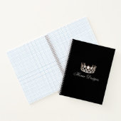 Miss USA stijl Silver Crown Custom Graph Notitiebo Notitieboek (Binnen)