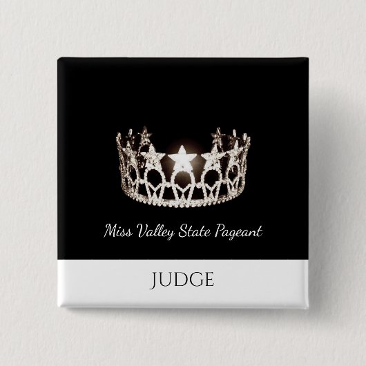 Miss USA Style Judges Custom Button Pin (Voorkant)