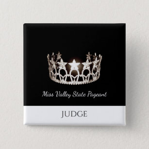 Miss USA Style Judges Custom Button Pin