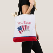 Miss USA US Pageant Zilveren Kroon Tote Tas-Vlag Tote Bag (Dichtbij)