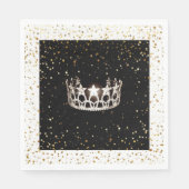 Miss USA zilveren kroon gouden sterren papier serv Servetten (Voorkant)