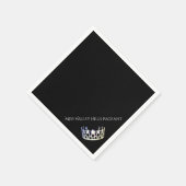 Miss USA zilveren kroon papier partij servetten (Hoek)