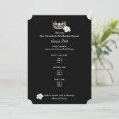 Miss USA Zilveren Kroon Plumeria Awards Balprogram Kaart (Staand voorkant)