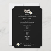 Miss USA Zilveren Kroon Plumeria Awards Balprogram Kaart (Voorkant)