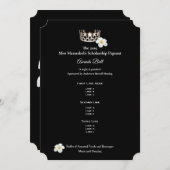 Miss USA Zilveren Kroon Plumeria Awards Balprogram Kaart (Voorkant / Achterkant)