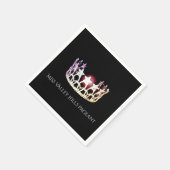 Miss USA zilveren kroonpapier servetten (Hoek)