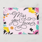 Miss uw gezicht Briefkaart (Voorkant)