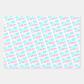 Miss Uw Kute Face Pig Wrapping Paper Set (Voorkant 2)