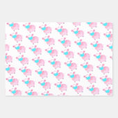Miss Uw Kute Face Pig Wrapping Paper Set (Voorkant)