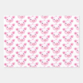 Miss Uw Kute Face Pig Wrapping Paper Set (Voorkant 3)
