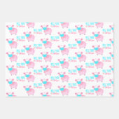 Miss Uw Kute Face Pig Wrapping Sheets Inpakpapier Vel (Voorkant)