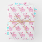 Miss Uw Kute Face Wrapping Paper Sheets (In situ)