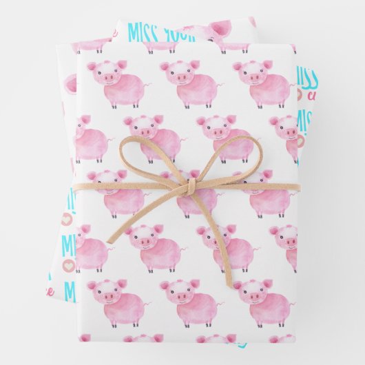 Miss Uw Kute Face Wrapping Paper Sheets (In situ)