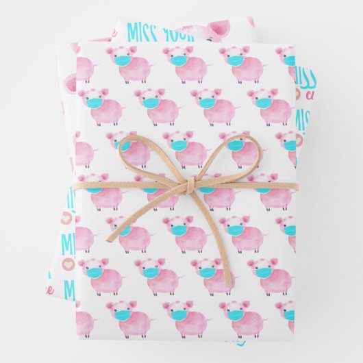 Miss Uw Kute Face Wrapping Paper Sheets (In situ)