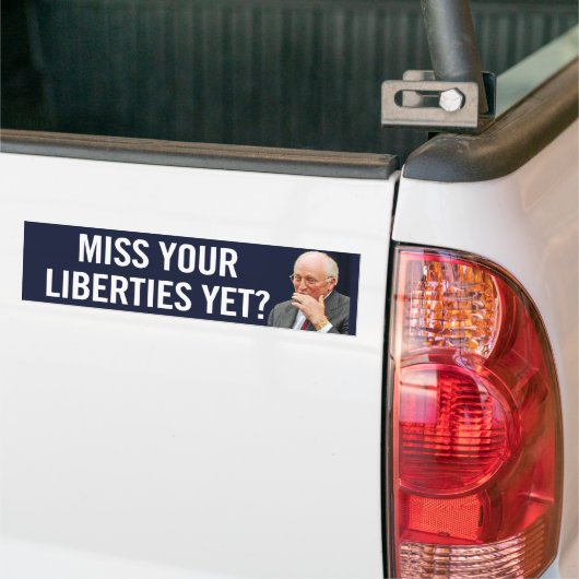 Miss Uw Vrijheid, toch Bumpersticker (Op Truck)