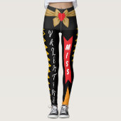 Miss Valentijn cadeau met hart en boog | Geliefden Leggings (Voorkant)