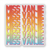 Miss Vanjie! Sticker (Voorkant)