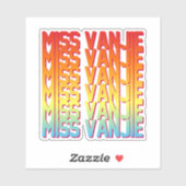 Miss Vanjie! Sticker (Vel)