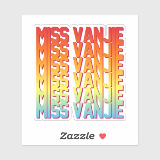 Miss Vanjie! Sticker (Vel)
