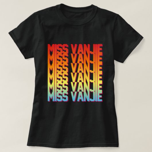 Miss Vanjie! T-shirt (Design voorkant)