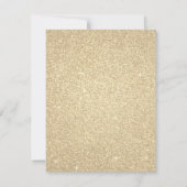 Miss voor Mrs Gold Glitter Vrijgezellenfeest Kaart (Achterkant)