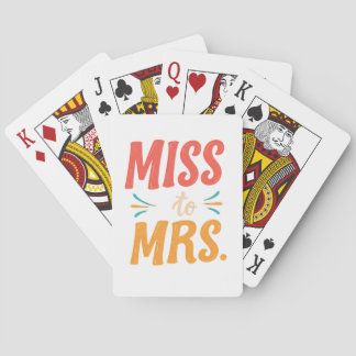 Miss voor Mrs. Pokerkaarten