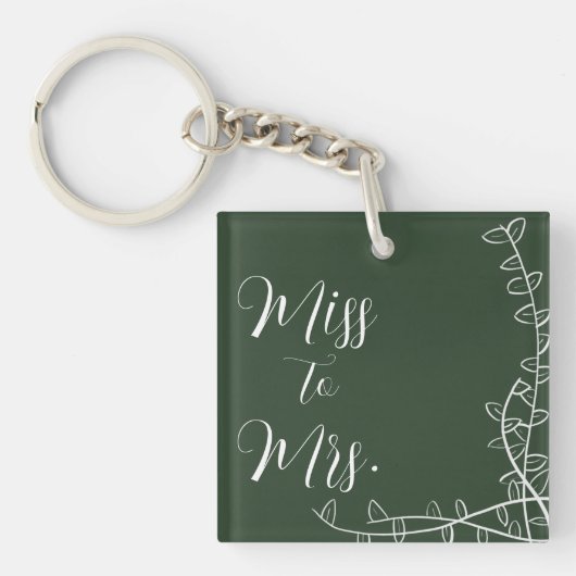 Miss voor Mrs Sleutelhanger (Voorkant)